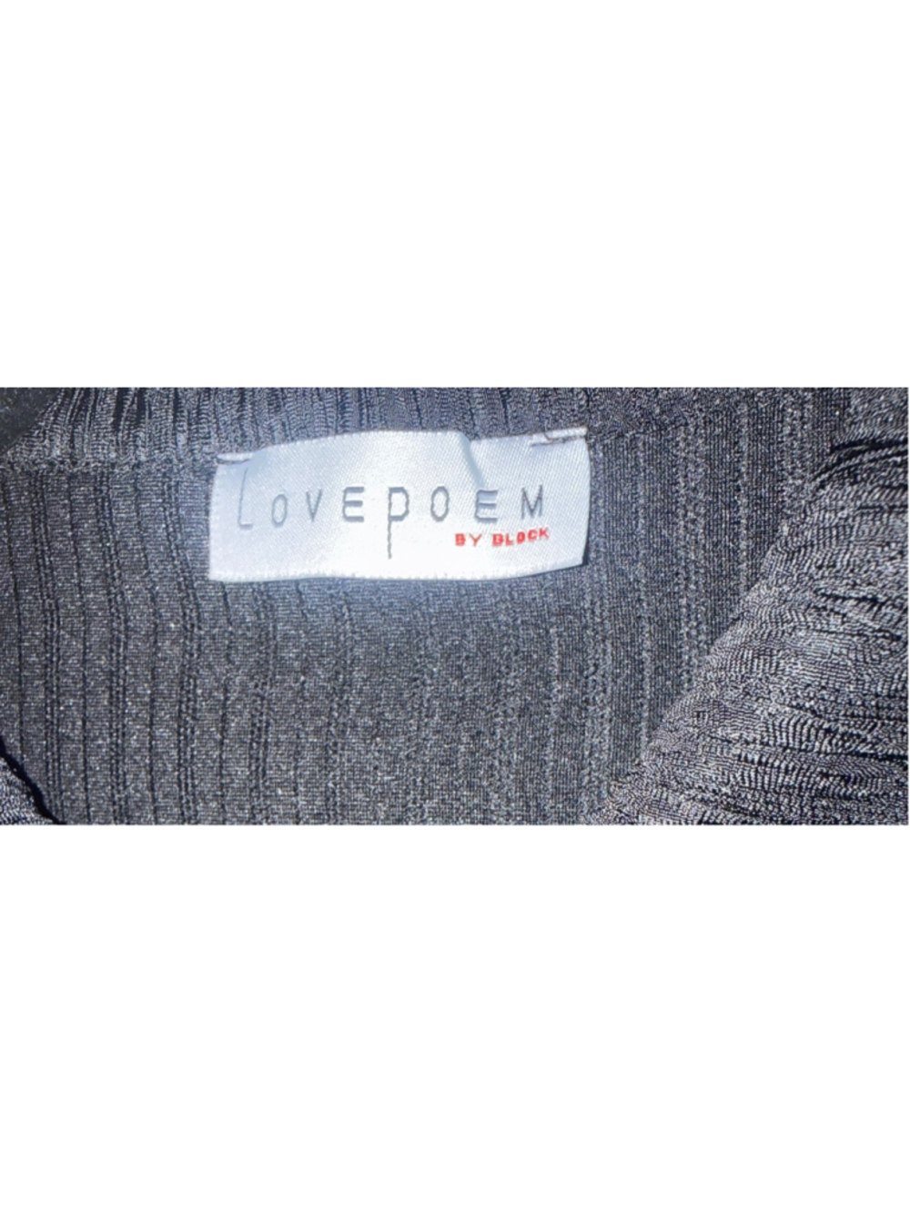 LOVEPOEM BY BLOCK Black Button Down Shirt - Picture 4 of 4